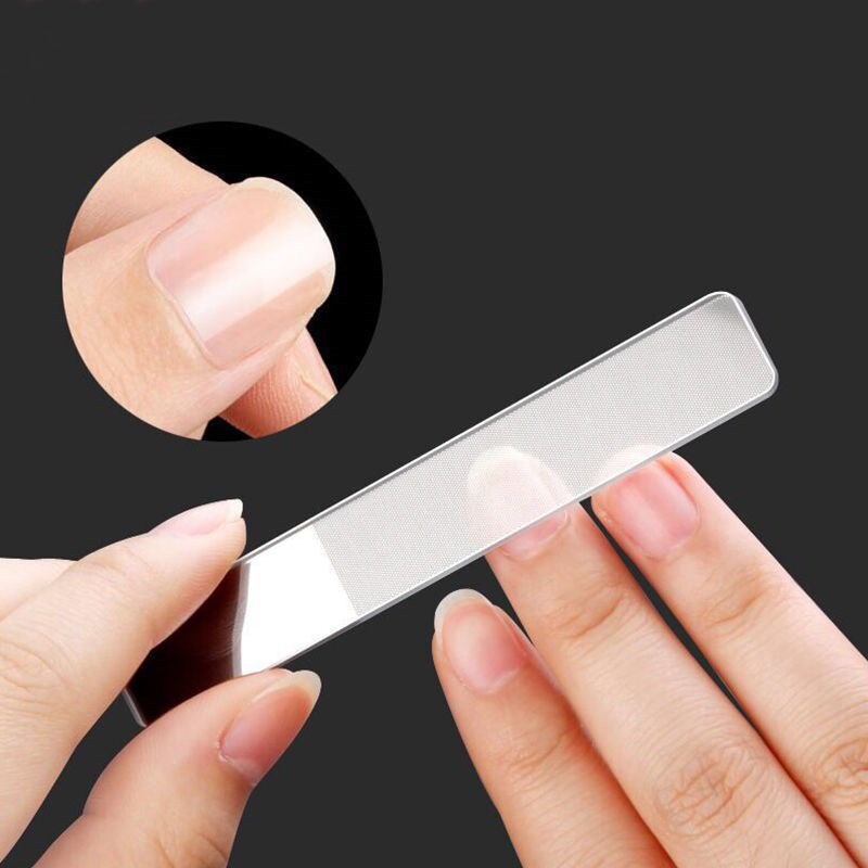 Factory Nano glass file nail polishing Polish Polish nail file transparent polished nail double-sided crystal polishing strip