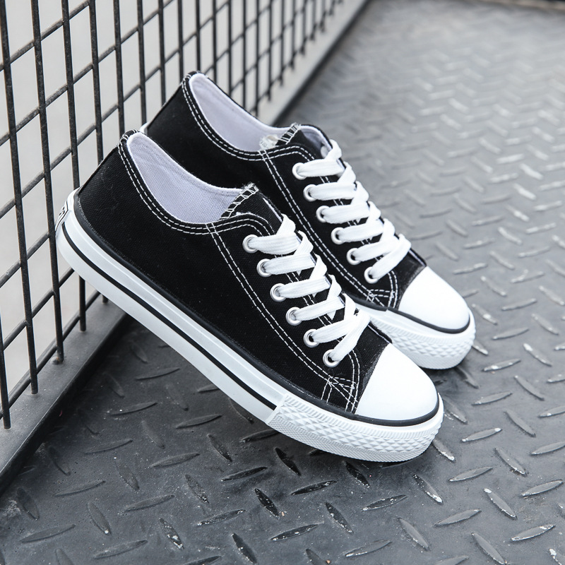 Classic Canvas Shoes Women's Men's Shoes High Top Couple Spring Korean Style Factory Wholesale Large Size Carved Harajuku