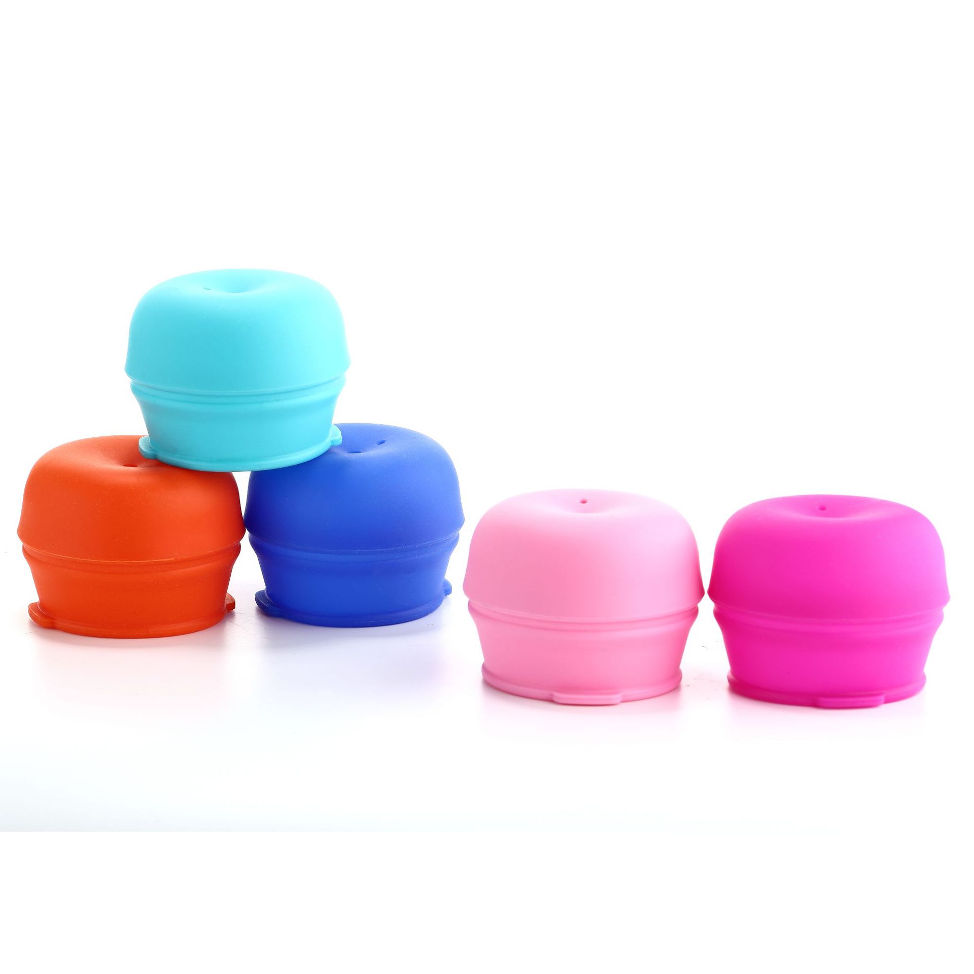 Cross-border anti-spill anti-leak elastic Joker European standard silicone straw cup lid Dongguan silicone manufacturers