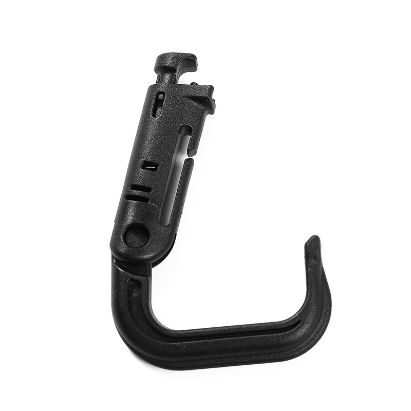 Factory black plastic spring hook Buckle Press outdoor climbing rope hook buckle pet rope handle buckle supply wholesale
