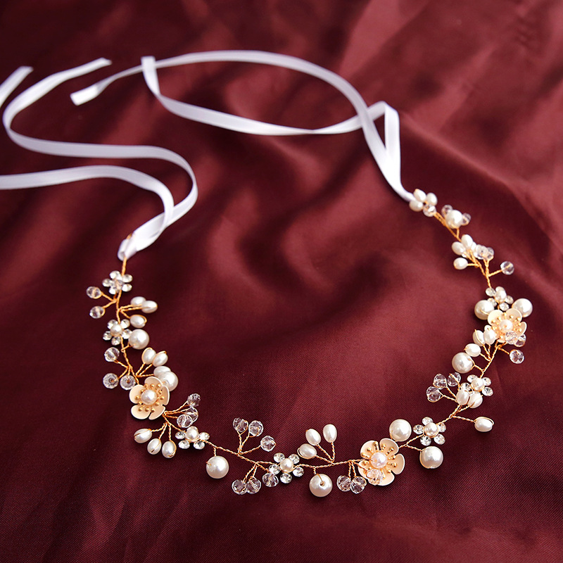2020 New Bridal Headwear Handmade Flower Fairy Hair Band Exquisite Hair Accessories Simple Wedding Dress Accessories