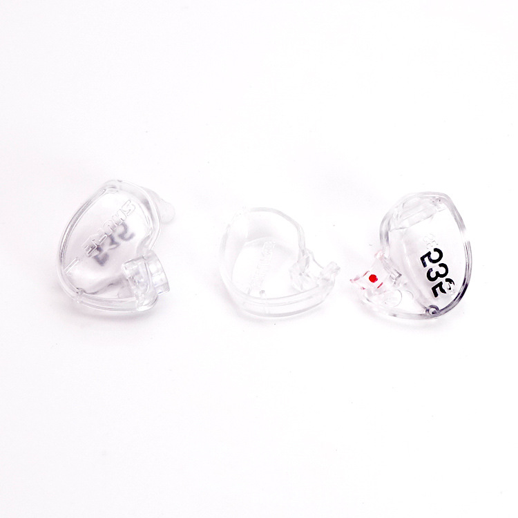 Transparent earphone shell suitable for replacement and repair Shure se535 earphone shell DIY SE846 moving iron earphone shell