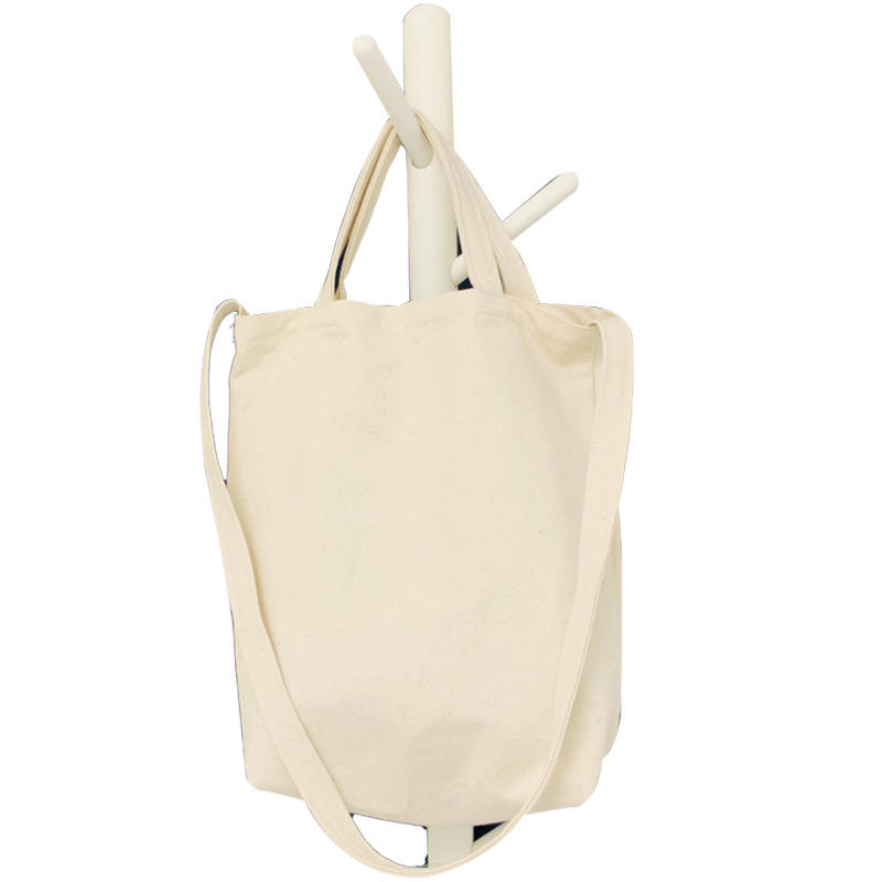 Artistic simple canvas bag women's crossbody shoulder bag ins student schoolbag crossbody large shopping bag hand-painted bag