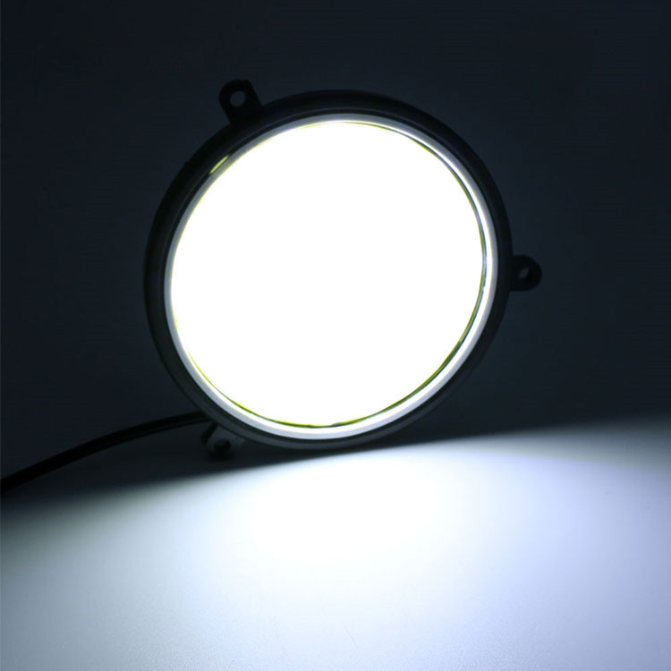 Car Angel eye fog light LED daytime running light COB Round car light car auxiliary light modified driving light