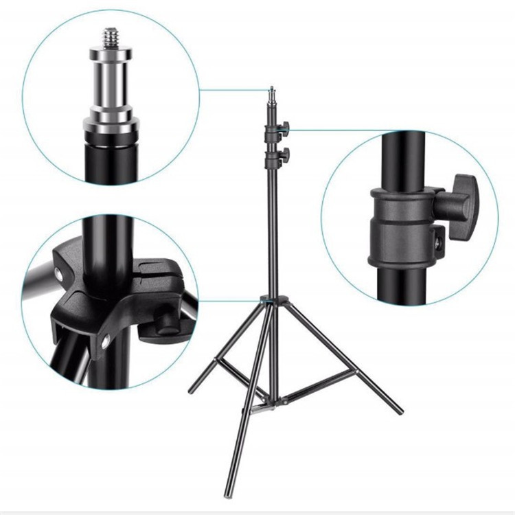 1.6 meters 2.1 meters tripod thermometer anchor folding lamp stand live photography floor photo triangle lamp stand