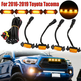 Car LED day running light indicator wide light tower Kuma modified China net small yellow lighthouse Kuma day running light indicator wide light