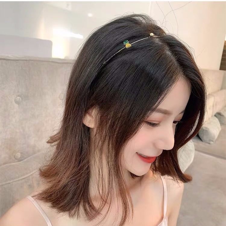 ins Fresh Hair Band Female Elegant Strawberry Thin Head Hoop Fairy Mori Fruit Pressed Hair Band Korean Hair Accessories