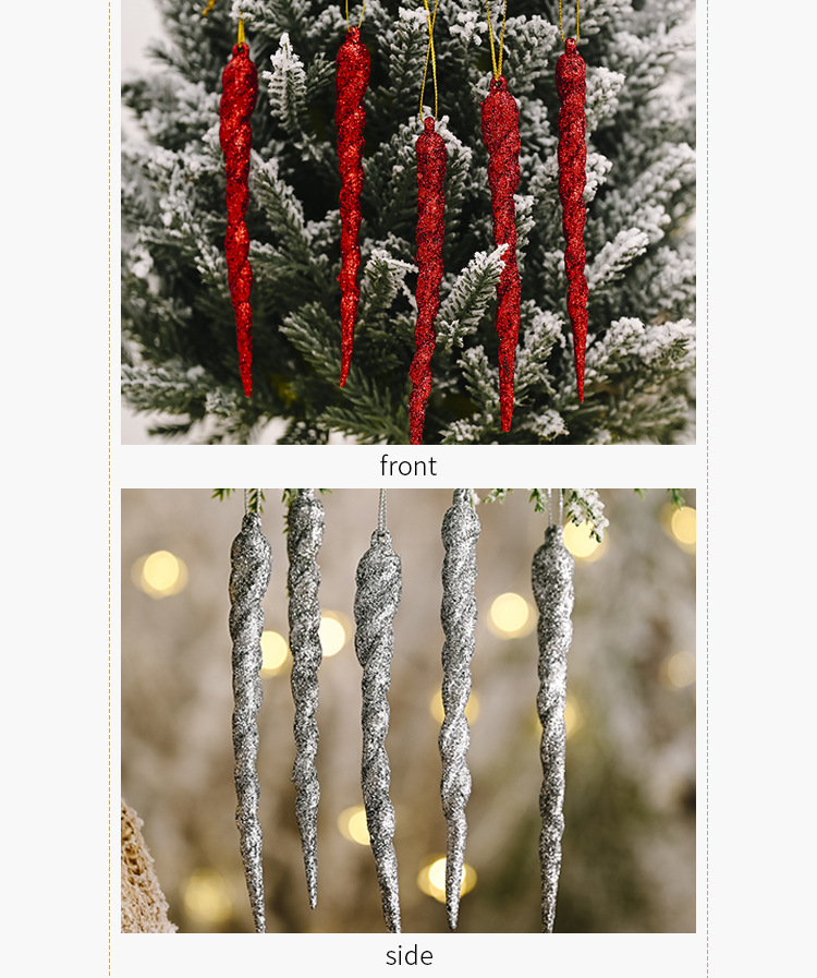 Haobei Christmas decoration supplies colorful ice bar pendant creative pendant magic stick hanging piece small tree thread hanging ornament_voghion.com