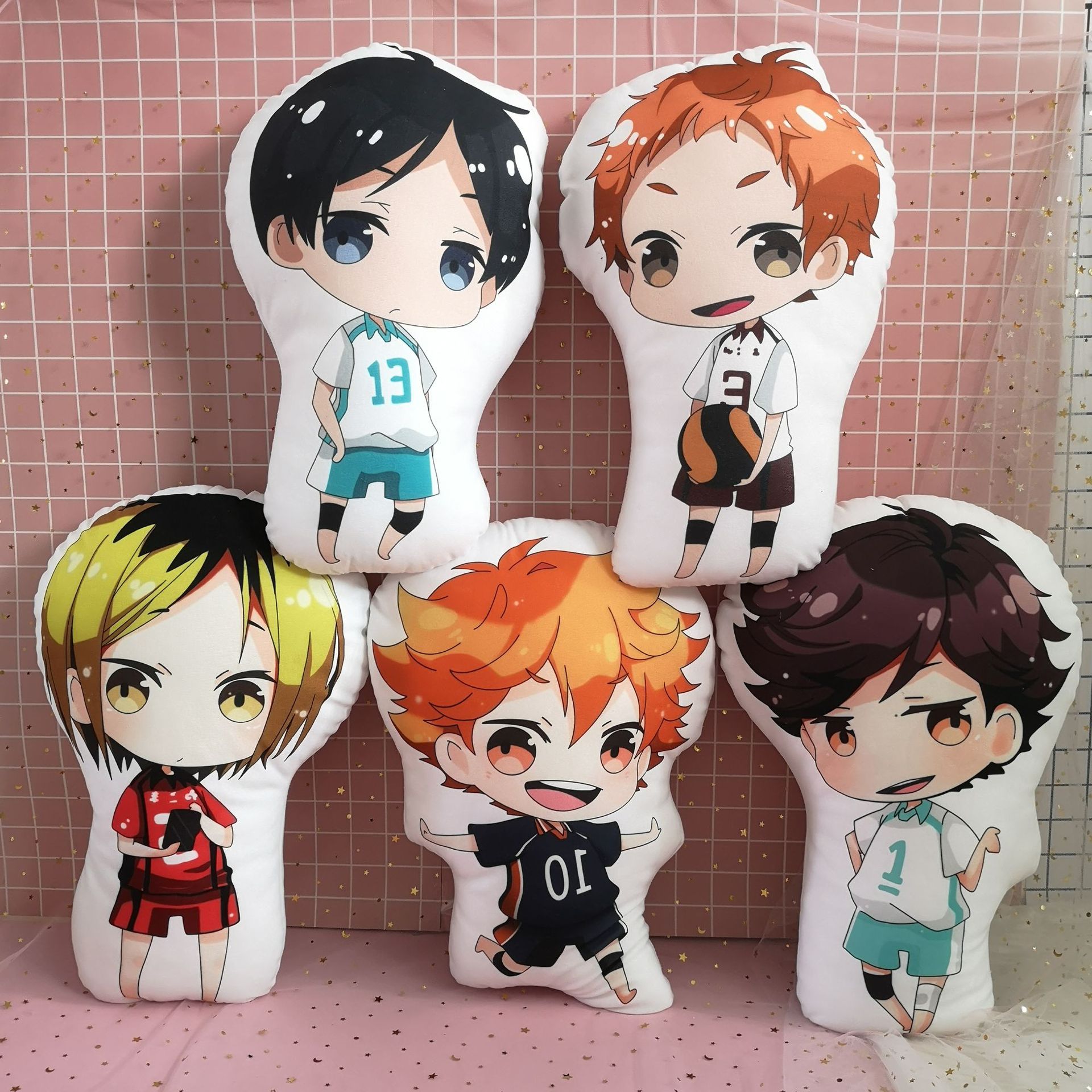 Japanese anime volleyball boy plush pillow and Kawa Tetsu Kageyama Tobio toy pendant nap pillow customized with pictures