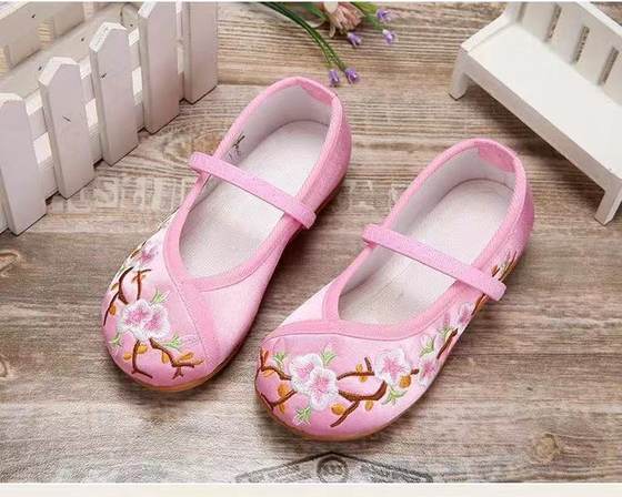 Children's Embroidered Shoes Beijing Children's Shoes Ethnic Style Girls' Women's Chinese Style Baby Princess Cloth Shoes Women's Shoes Ancient Costume Hanfu