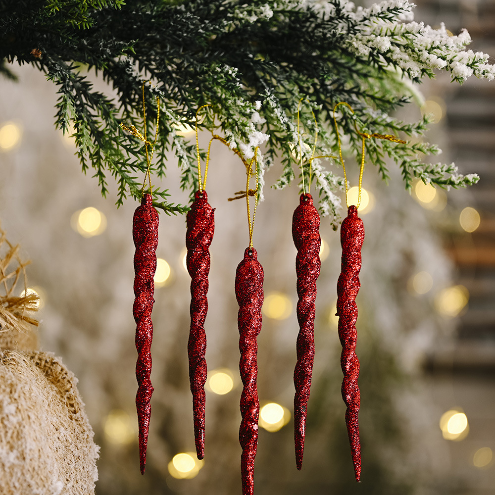 Haobei Christmas decoration supplies colorful ice bar pendant creative pendant magic stick hanging piece small tree thread hanging ornament_voghion.com