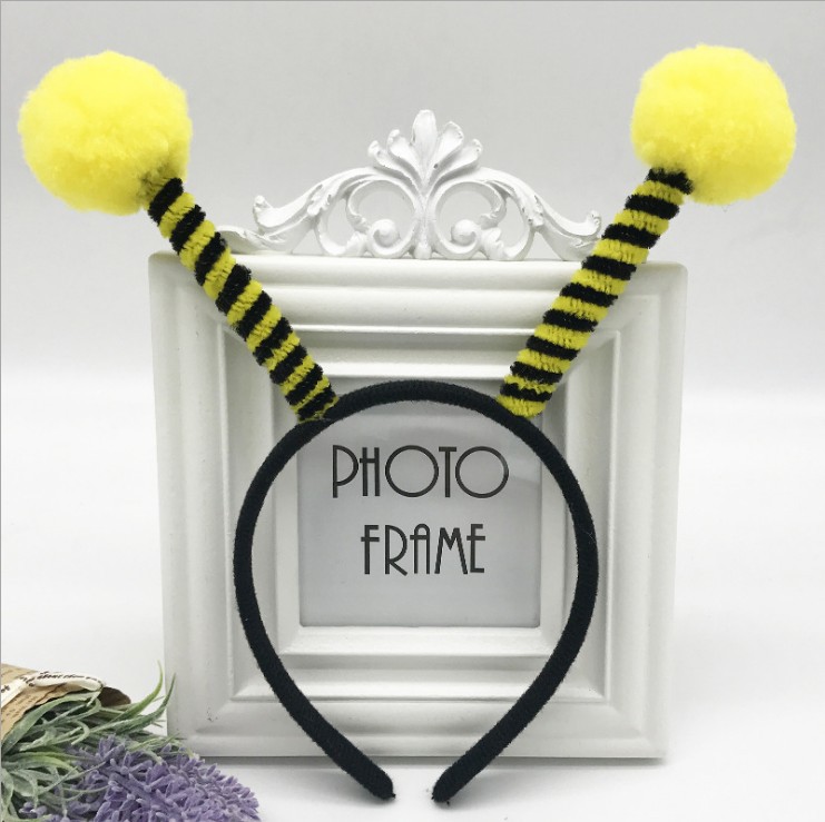 Children's Day Performance Fur Ball Ladybug Beetle Performance Small Ant Bee Antennae Headwear Hair Band Special Price