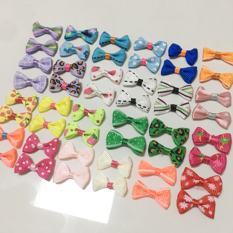 Factory wholesale bow accessories handmade DIY hair accessories waist knot clothing accessories textile gift box decorative flat knot
