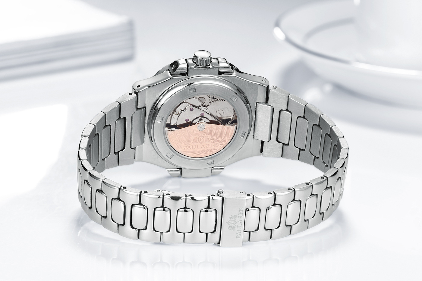 Fully Automatic Mechanical Solid Steel Belt Calendar Luminous Parrot Men's Watch AUTOMATIC WATCH_voghion.com