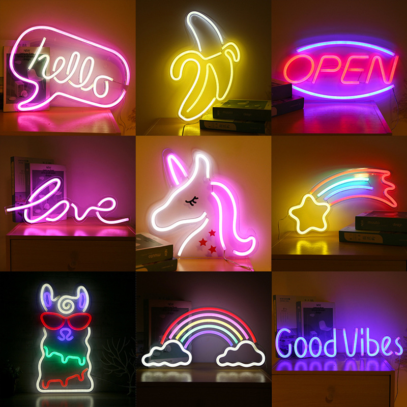 New LED neon backboard full series acrylic transparent backboard neon led backboard neon