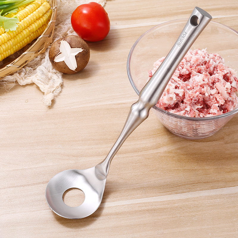 Stainless steel meatballs spoon squeezing meatballs kitchen utensils household stainless steel meatballs maker kitchen meatballs