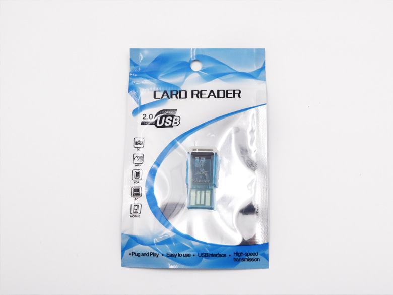 Private mold foreign trade wholesale tf card reader small organ/mini usb card reader tf card (color random)