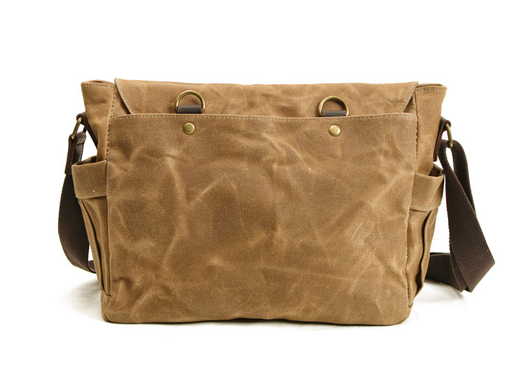 Borsa da uomo in tela cerata e olio, in pelle, con cuciture, retrò, a tracolla, da uomo, borsa a tracolla per computer, alla moda europea e americana_voghion.com