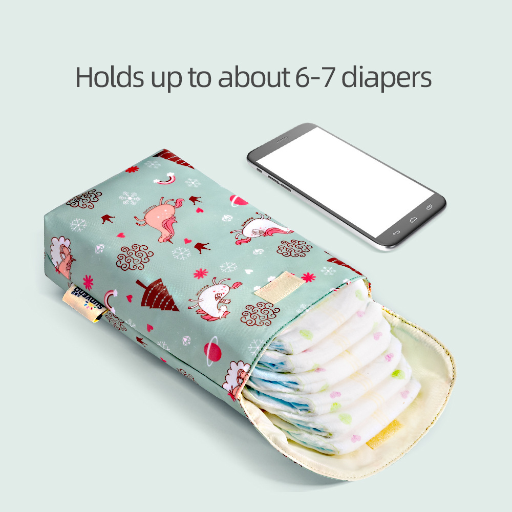 Multifunctional Baby Diaper Storage Bag Baby Diaper Waterproof Bedside Hanging Bag Outgoing Portable Hanging Bag
