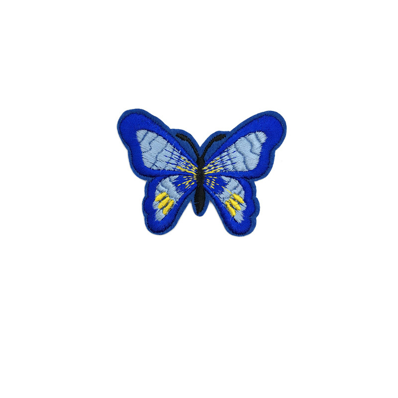 Large butterfly embroidery cloth stickers coat pants decorative accessories curtain home textile adhesive patch computer embroidery stickers