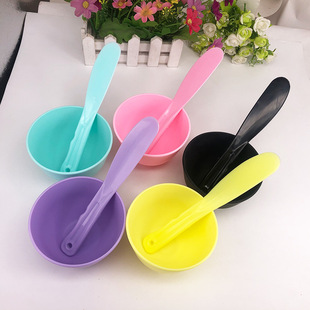 Beauty silicone mask Bowl set film bowl soft mask stick 2 piece set DIY homemade tools Beauty Salon Supplies