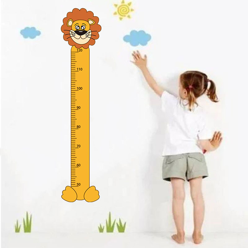 Felt material sublimation printing animal cartoon height stickers kindergarten background wall decorative stickers