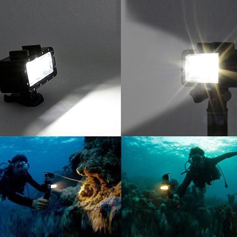 Gopro防水補光灯hero5/4led撮影灯山犬sj4000小蟻運動カメラ潜水灯|undefined