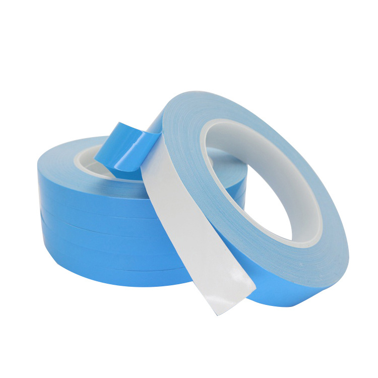 Thermal Conductive Adhesive Thermal Conductive Double-sided Adhesive Thermal Conductive Double-sided Adhesive High Temperature Blue Glass Fiber Double-sided Adhesive Tape Die Cutting and Punching