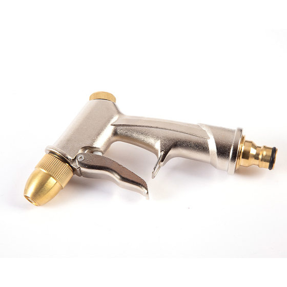 Factory supply car wash water gun tuhao gold water gun pure copper bullet water gun nipple spray gun hot selling metal water gun