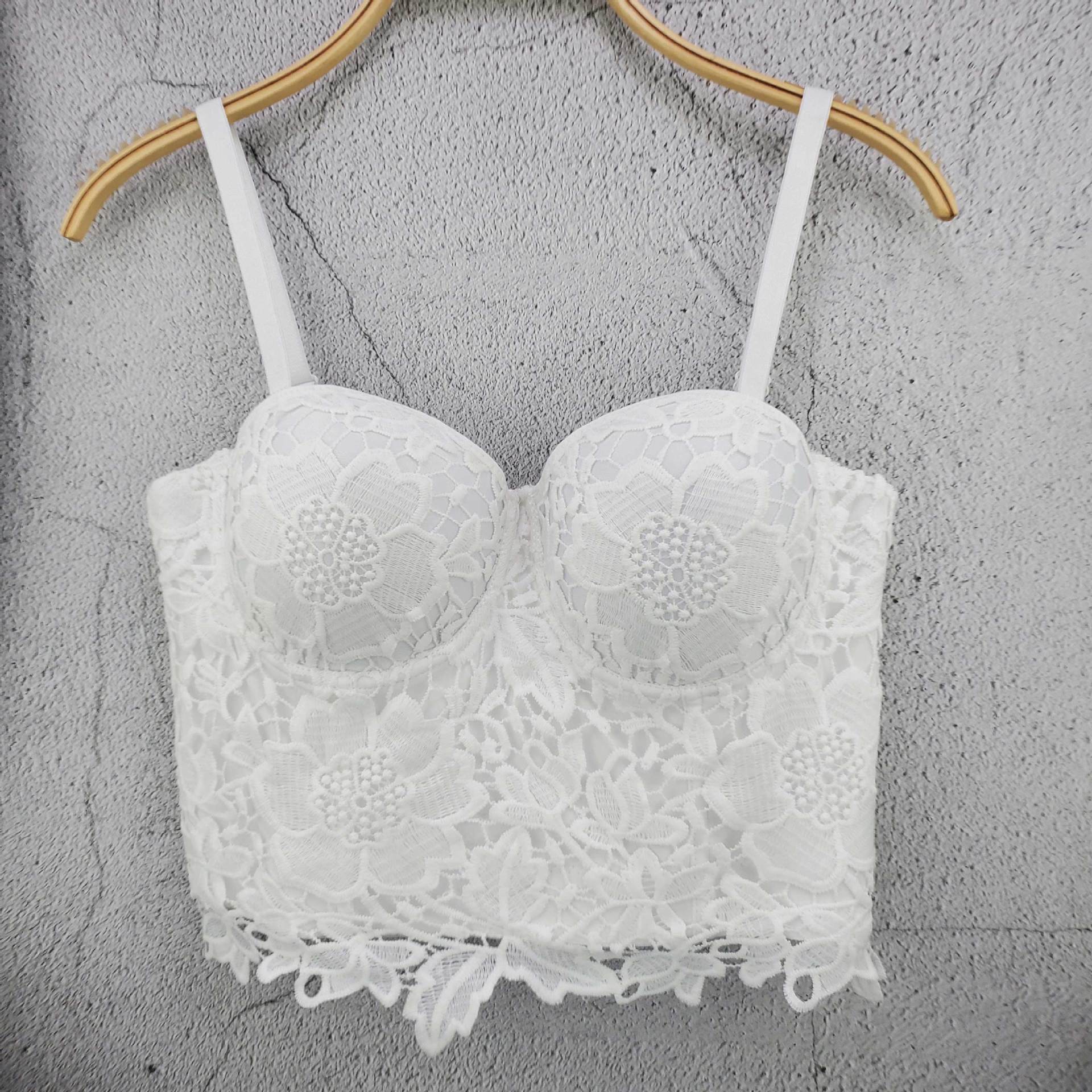 New One-piece Embroidered Short Slim-fit One-year-old Embroidered Corset Women's Hot Selling Nightclub Dance All-match Tube Top