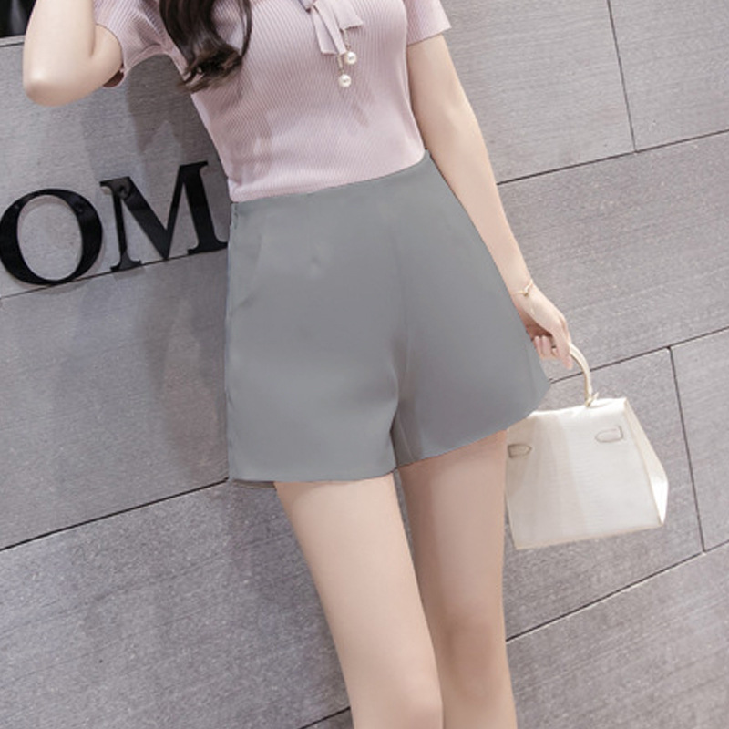 Shorts women wear 2023 new slim loose spring and summer high waist spring wide leg pants shorts women a generation of hair