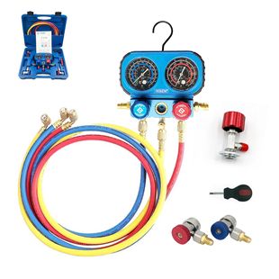 Car air conditioning fluorometer snow meter air conditioning repair tools dual-use air conditioning pressure gauge refrigerant meter