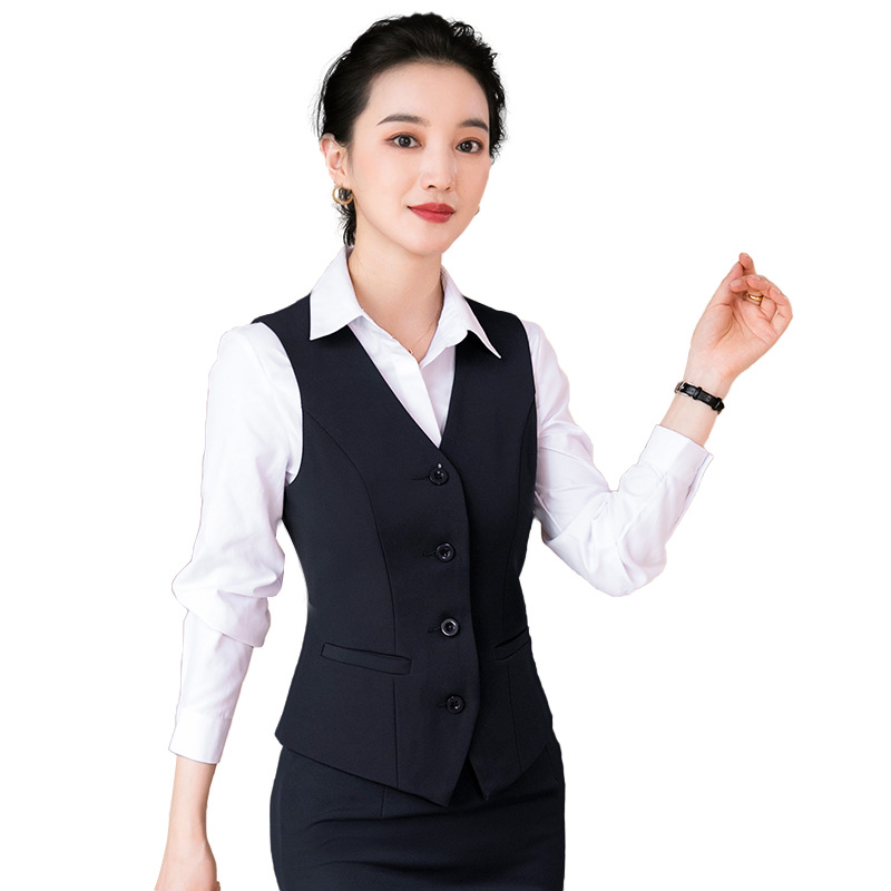 Bank work clothes vest formal wear for women autumn and winter new business attire suit vest suit business formal wear vest for women