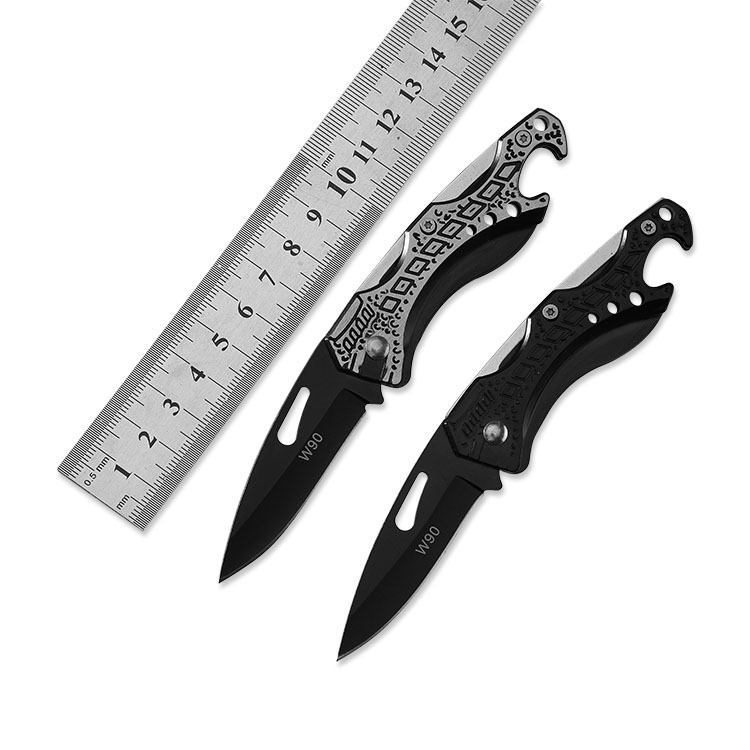 Stainless steel fruit knife outdoor knife folding knife multifunctional knife camping portable mini knife
