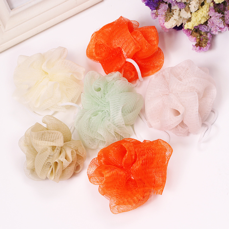 Small size children's bath ball color bath ball foaming net bath ball Bath flower bath bath ball bubble net
