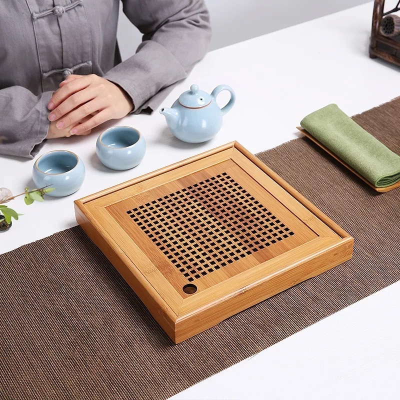竹製茶皿シンプル茶道具乾燥泡台茶席竹皿旅行茶道具卸売り|undefined