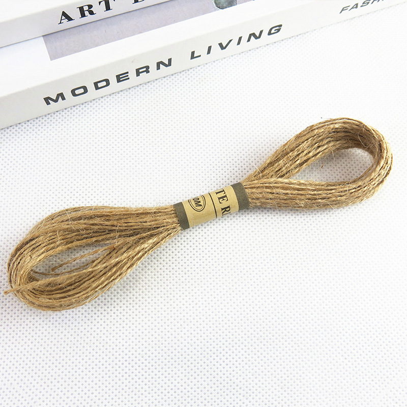 Kraft Paper 10m hemp rope multifunctional jute rope arm rope DIY handmade home wall photo album decorative hemp rope