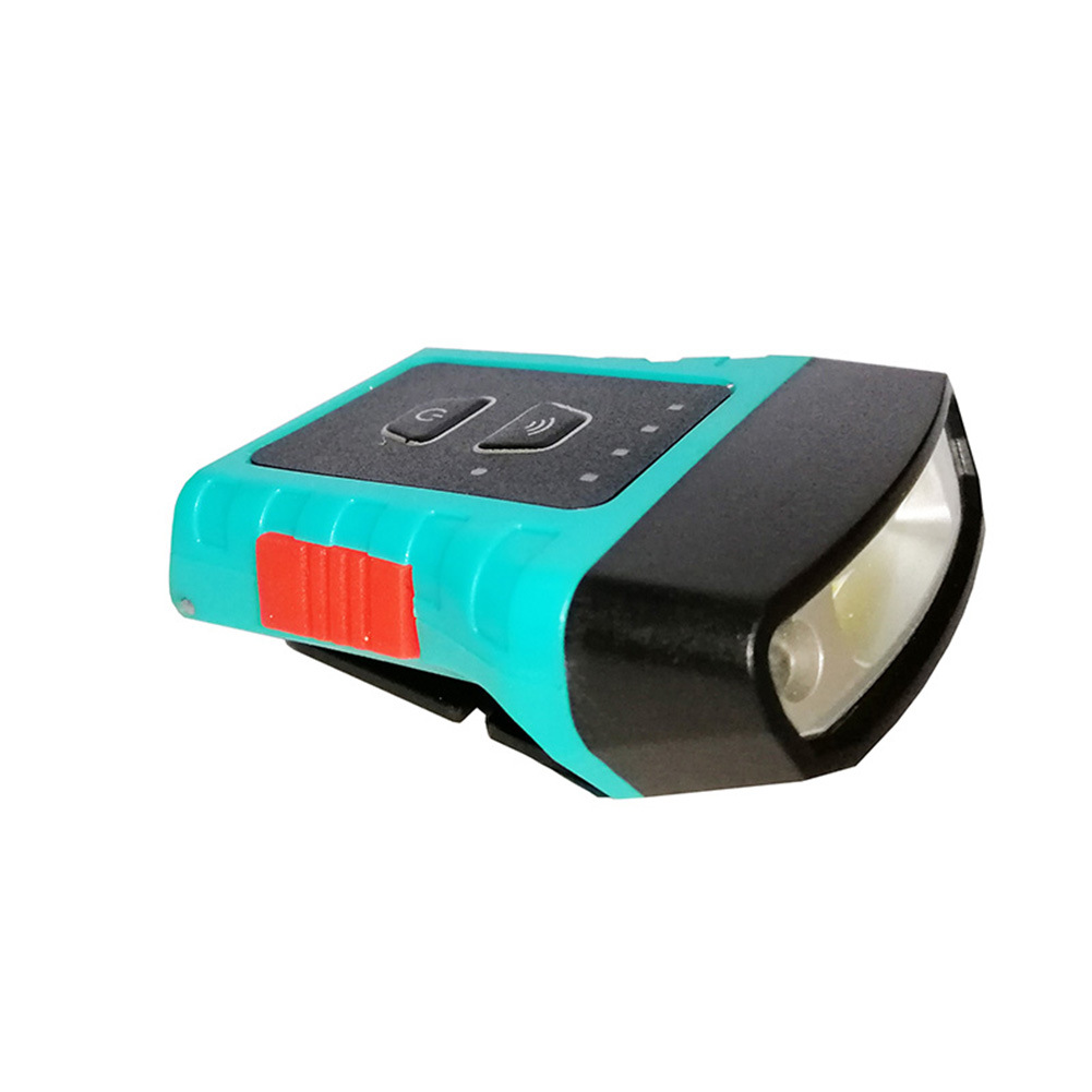 Cross-border new COB cap clip lamp with strong induction headlight can rotate 180 degrees built-in USB charging induction lamp