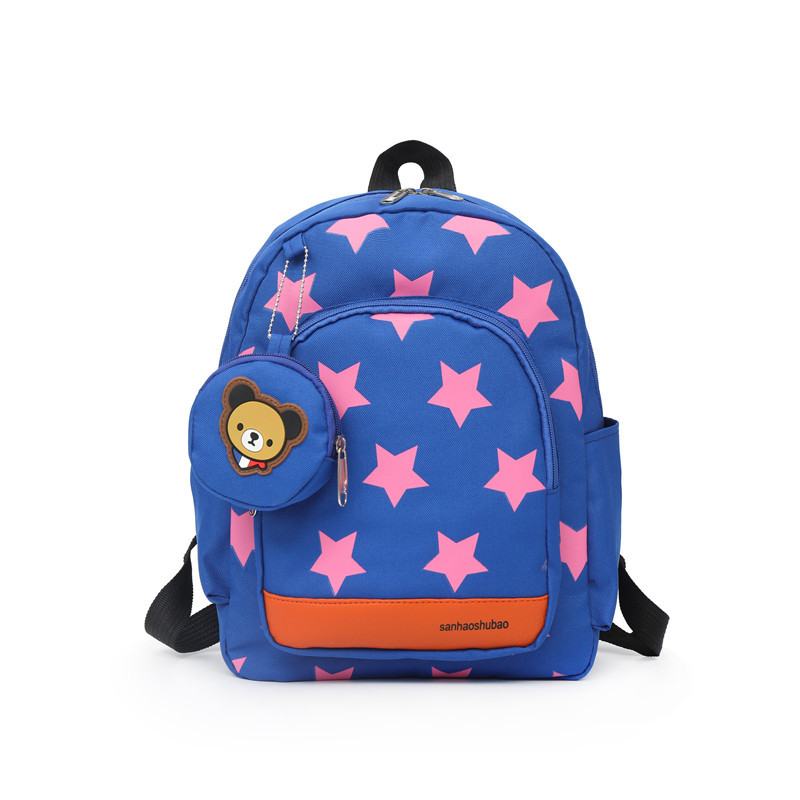 Children's Korean-style Little Star Backpack Fashion Children's 3-7 Years Old Kindergarten Schoolbag Free Change Small Hanging Bag