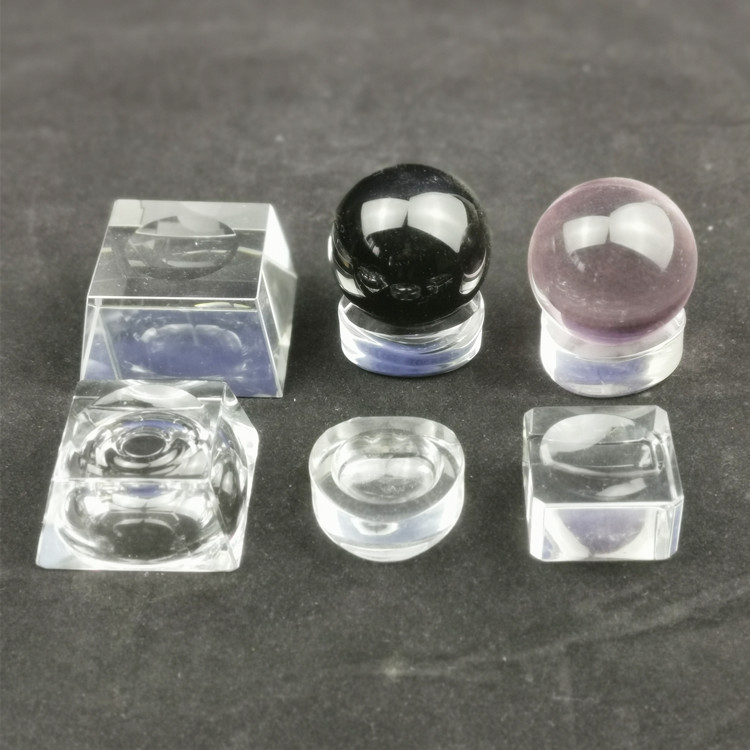 Crystal ball base ornaments spherical round chassis K9 crystal tray lettering crafts base factory direct sales