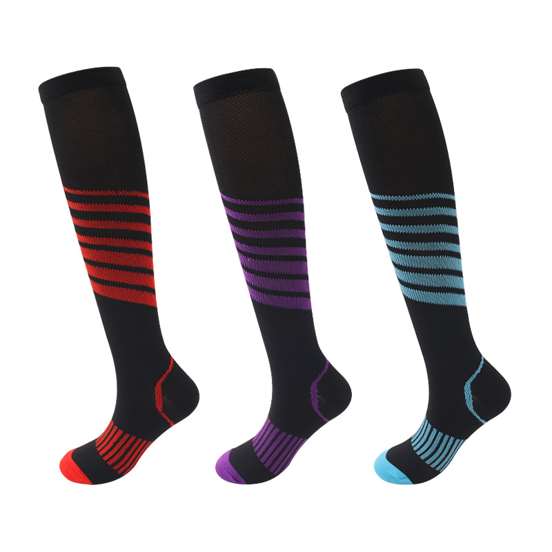 Sports compression socks multi-color pressure compression sports socks men and women running sports socks spot manufacturers direct supply