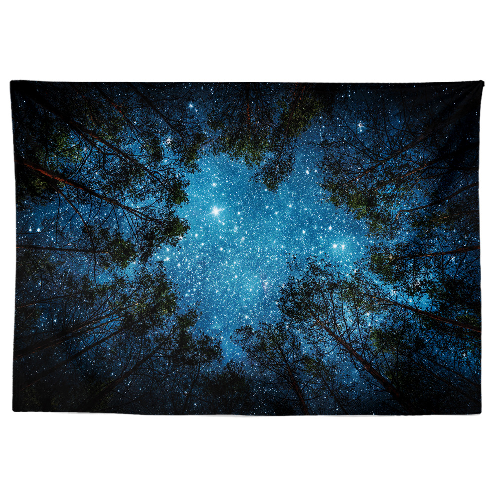 Cross-border Hot Sale Internet Red Forest Tapestry Printing Tapestry Fabric Hanging Painting Customers' Pattern Tapestry
