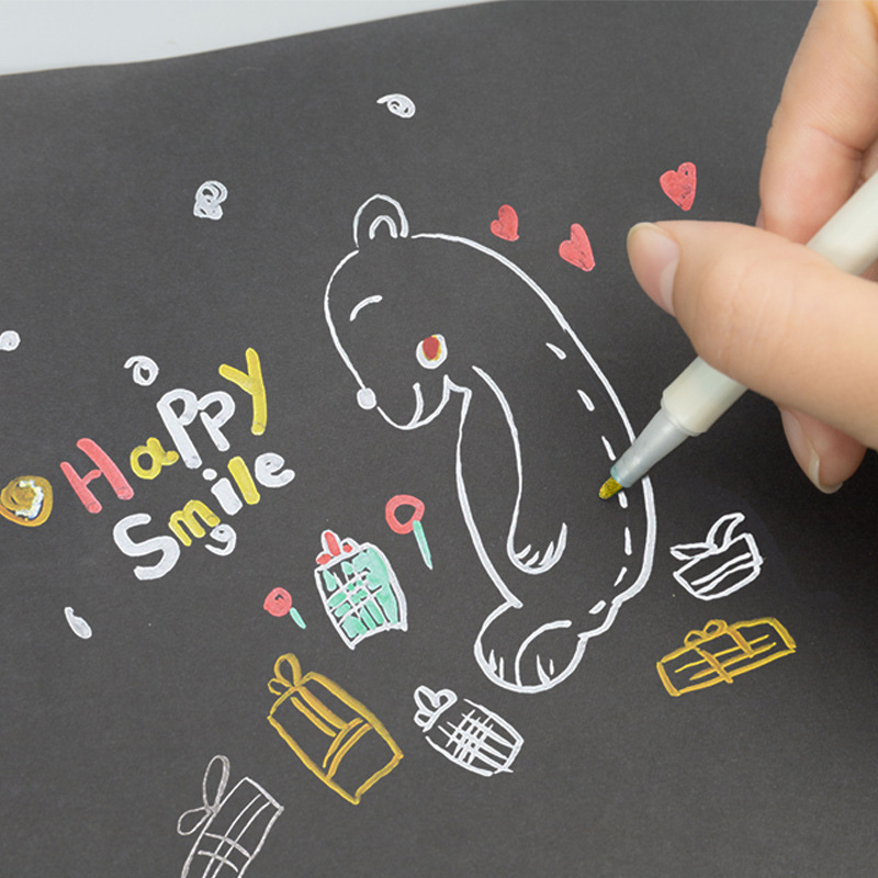 12 color metal pen paint pen DIY photo album color marker pen writing pen marker pen factory outlet