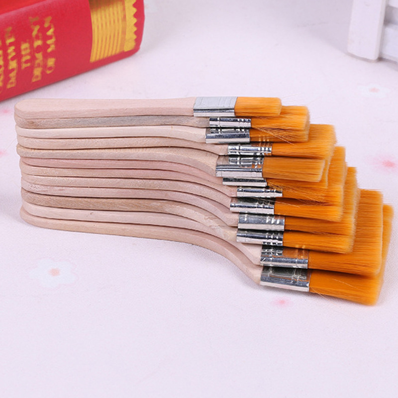 Nanchang manufacturers nylon plate brush wall paint brush cleaning dust acrylic watercolor oil painting plate brush wholesale