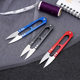 Small scissors for cutting thread ends wholesale U-shaped spring yarn cutting thread color spray plastic cross stitch fishing line small scissors
