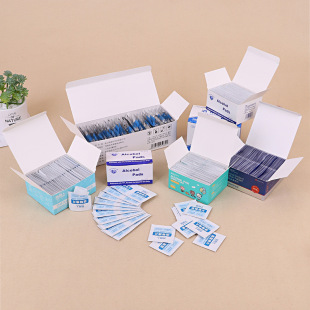 Wholesale Alcohol Cotton Spot Cleaning Cotton Pads 75 Degree Alcohol Cotton Pads Cleaning Cotton Disposable 100 Pieces Per Box