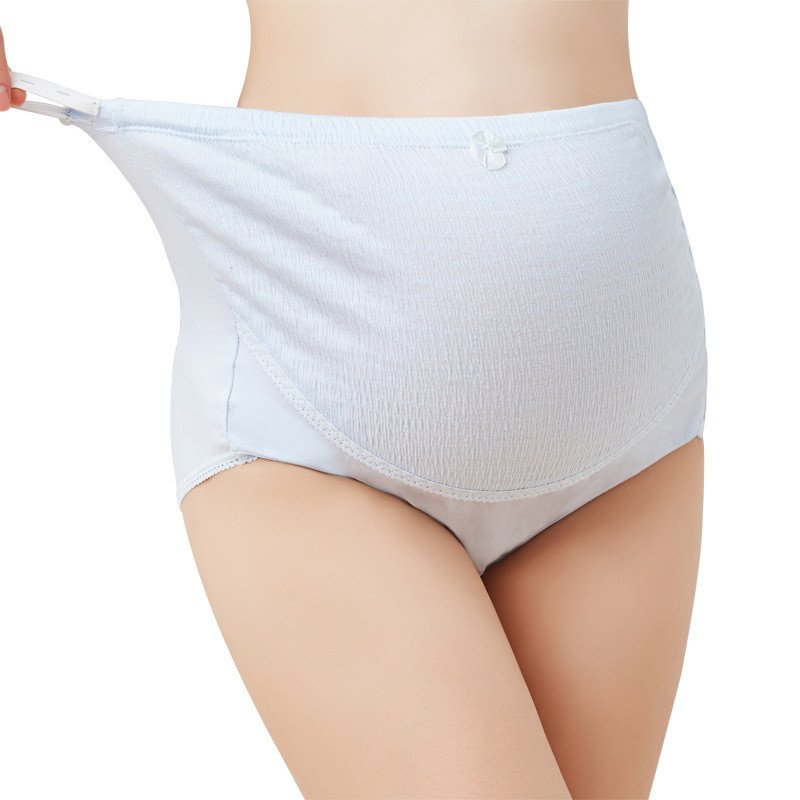 Pregnant women want to be pregnant high waist adjustable bark fold belly triangle cotton underwear factory direct wholesale generation