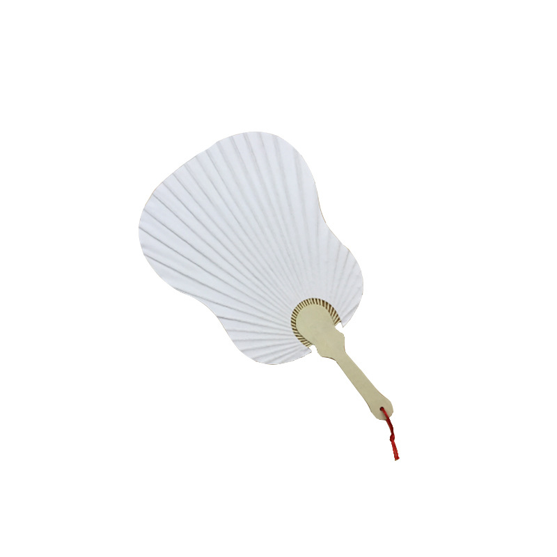 New pure white blank paper fan diy handmade painting fan Korean thousand bird fan Japanese Group fan Palace fan wholesale