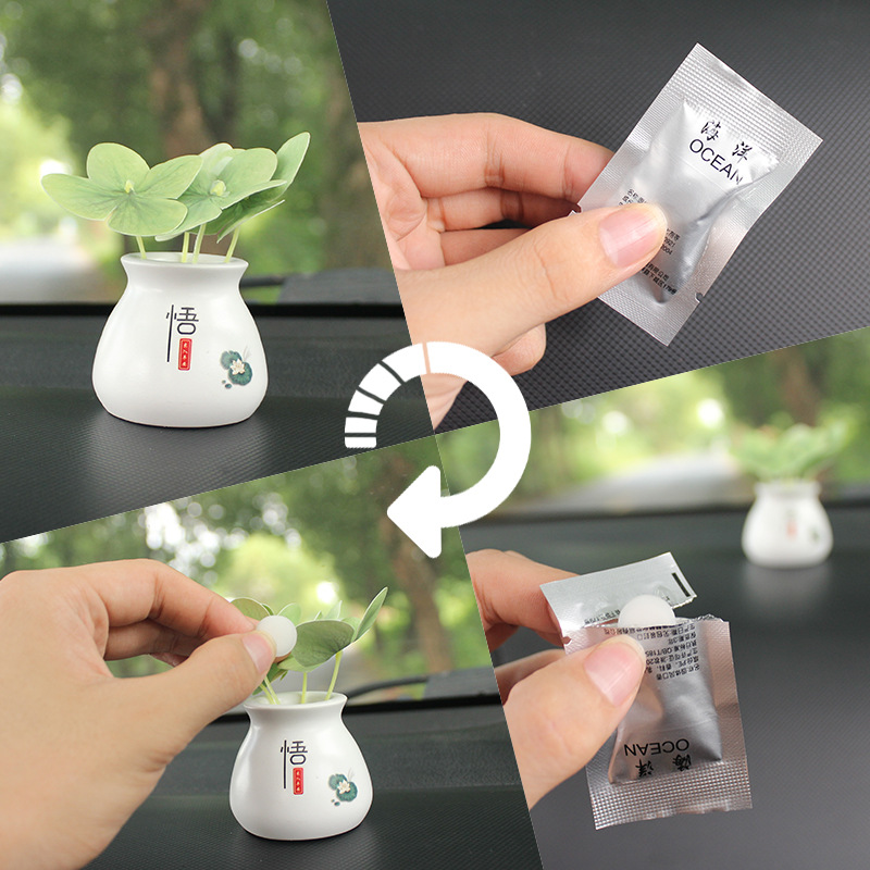 Wu can car ornaments can add fragrance piece creative Zen car ornaments with combination ornaments car supplies wholesale