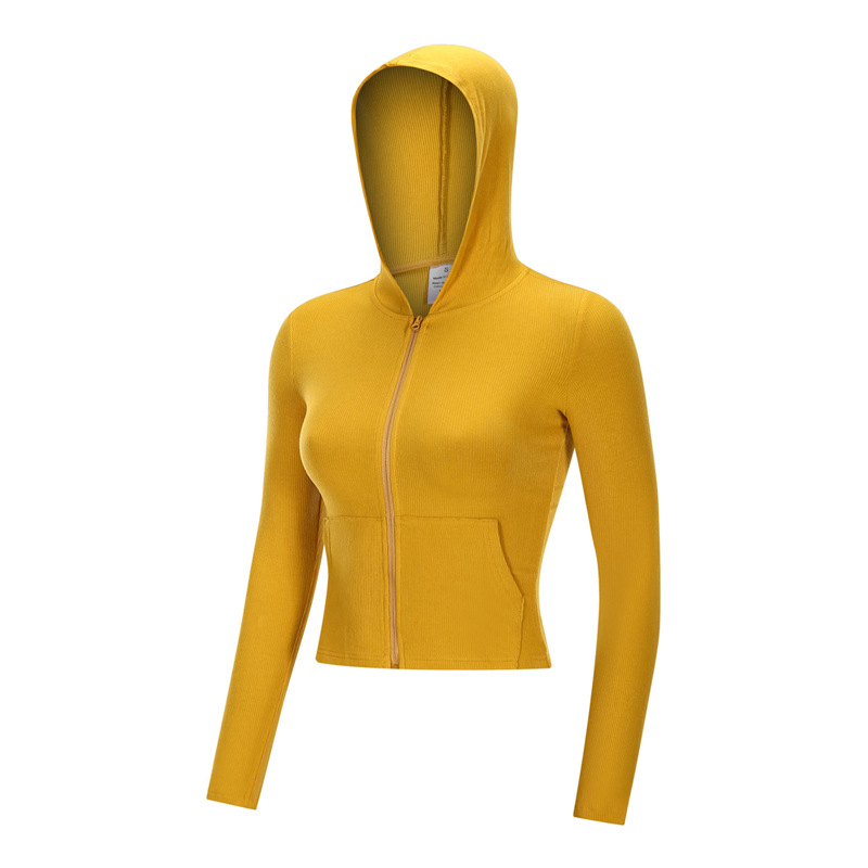 Sports Coat Women's Slim-fit Tight Elastic Quick-drying Yoga Wear Running Top Long-sleeved Fitness Wear